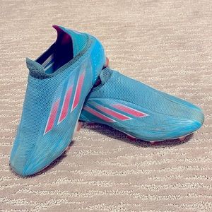 adidas X Speedflow.1 SG Soft Ground Soccer Cleat
Sky Rush/Team Shock Pink/White